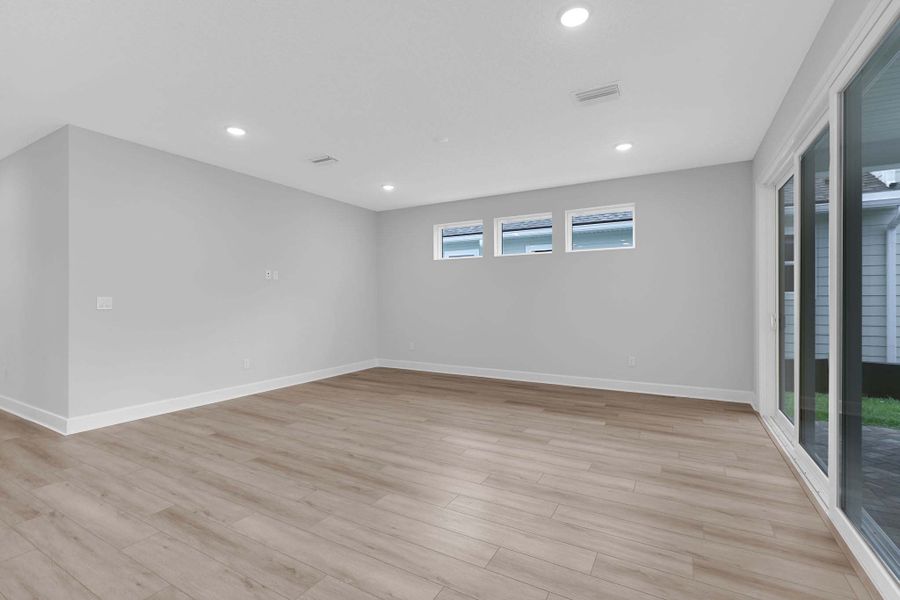Representative unfurnished interior of a home built from the The Clermont by Providence Homes (Florida) in Seabrook Village at Seabrook, Nocatee (Image 19).