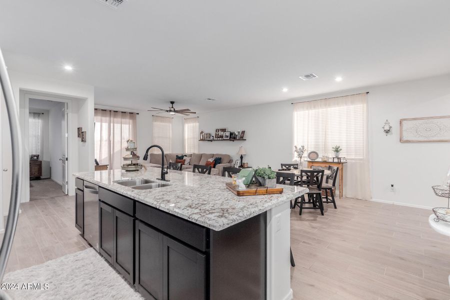 Great room/ Kitchen Island