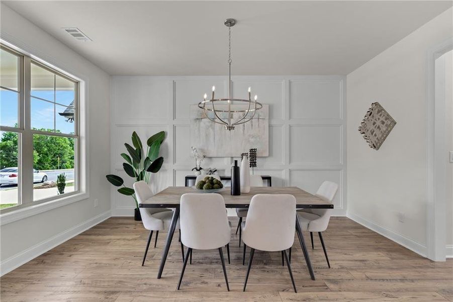 Furnished interior view inside a new home in , Buford (Image 17).