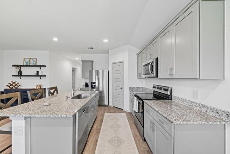 Furnished interior view inside a new home in , Sealy (Image 2). Furnished interior view inside a new home in , Sealy (Image 2).