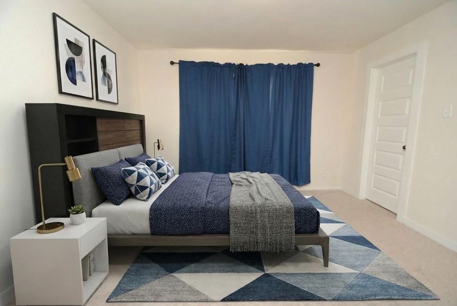 Furnished interior view inside a new home in Mason Woods, Cypress (Image 7).