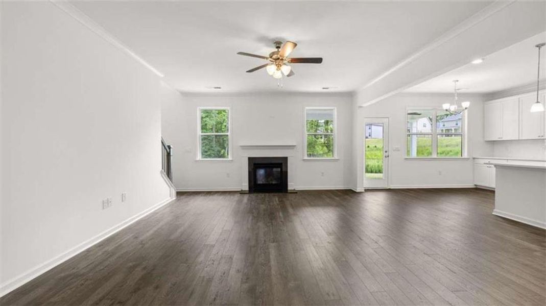 Spacious, unfurnished interior of a new home in Water Oak Estates, Lawrenceville (Image 18). Spacious, unfurnished interior of a new home in Water Oak Estates, Lawrenceville (Image 18).