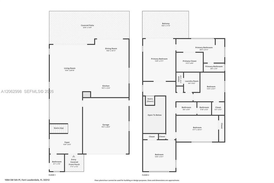 2D floor plan layout of this home in , Fort Lauderdale, FL (Image 7).