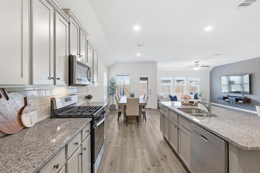 Furnished interior view inside a new home in , Aubrey (Image 17).
