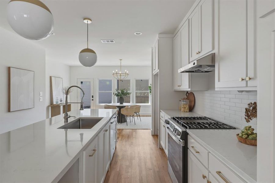 Furnished interior view inside a new home in , Dallas (Image 9). Furnished interior view inside a new home in , Dallas (Image 9).