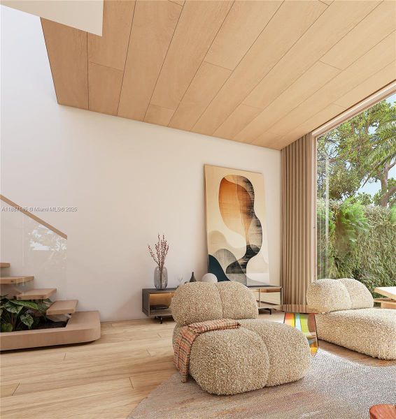 Furnished interior view inside a new home in , Miami (Image 11). Furnished interior view inside a new home in , Miami (Image 11).