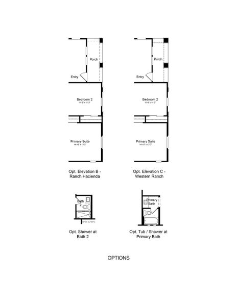 2D floor plan layout of this home in Parkside, Avondale, AZ (Image 3).
