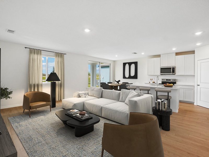 Furnished interior view inside a new home in Salt Meadows - Classic Series, Parrish (Image 5).