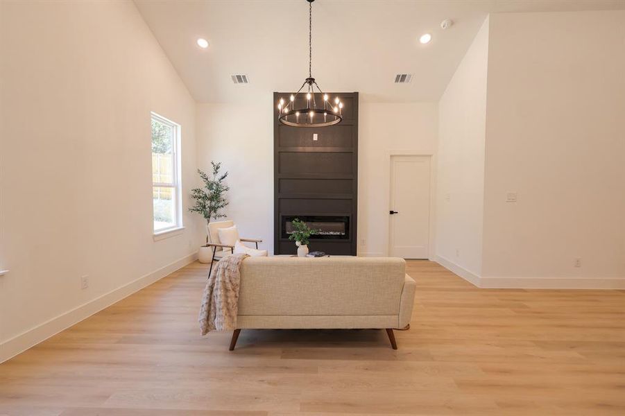 Furnished interior view inside a new home in , Fort Worth (Image 5). Furnished interior view inside a new home in , Fort Worth (Image 5).