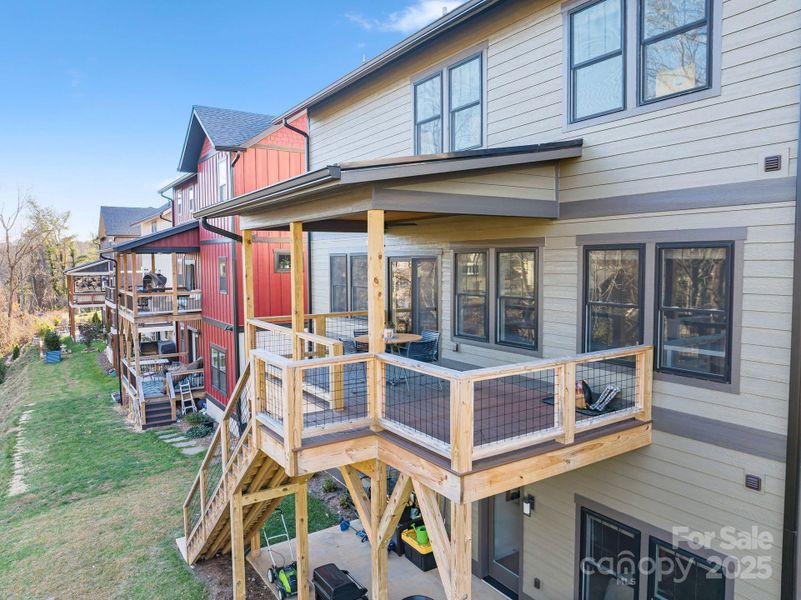 Exterior details and patio area of a home in , Asheville (Image 25). Exterior details and patio area of a home in , Asheville (Image 25).