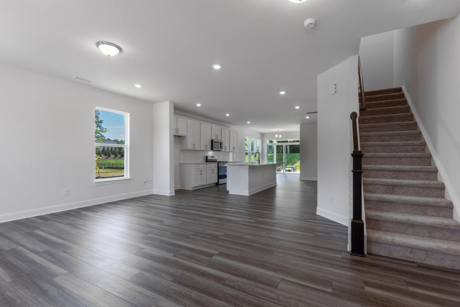 Spacious, unfurnished interior of a new home in Enclave at Traditions Townhomes, Wake Forest (Image 13).