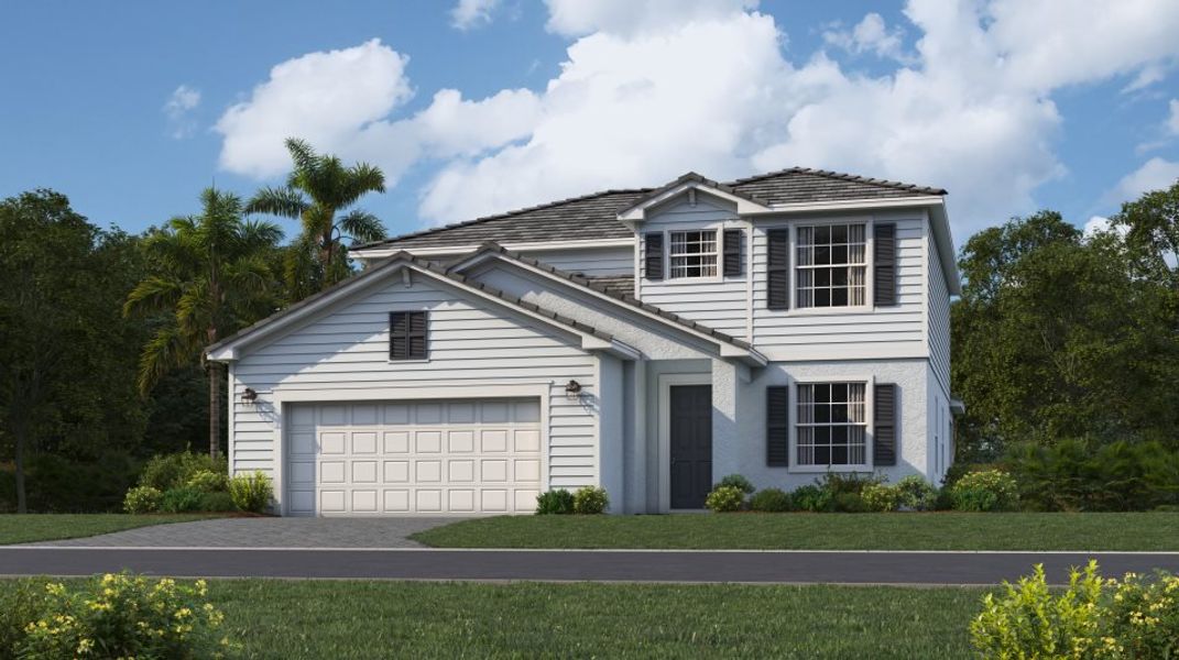 A coastal-inspired exterior