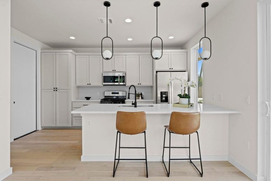 Furnished interior view inside a new home in , Austin (Image 4). Furnished interior view inside a new home in , Austin (Image 4).