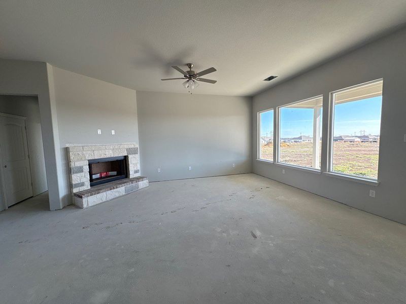 In-progress construction of a new home in Clear Sky Addition, Valley View, TX (Image 6).