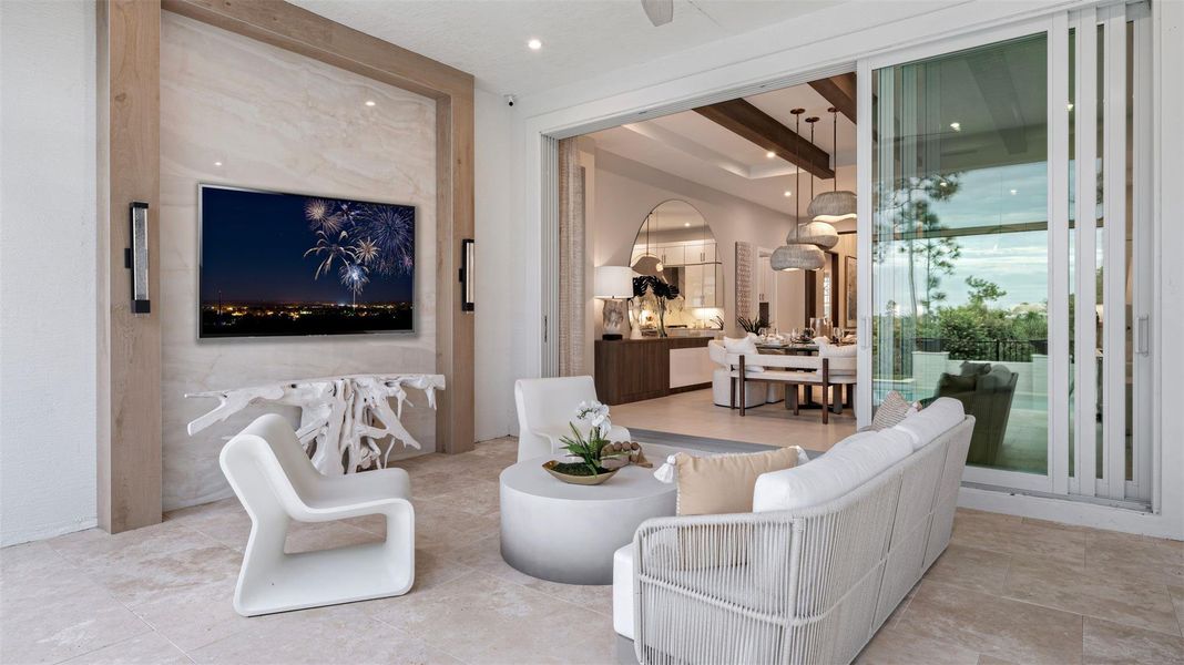 Furnished interior view inside a new home in L'Ambiance at Avenir, Palm Beach Gardens (Image 18).
