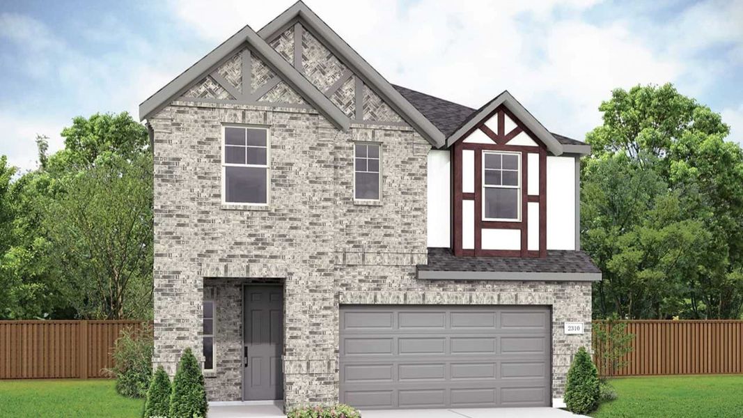 Representative exterior photo of a completed home built from the Altitude by DRB Homes in Westridge Journey, McKinney, TX (Image 5).