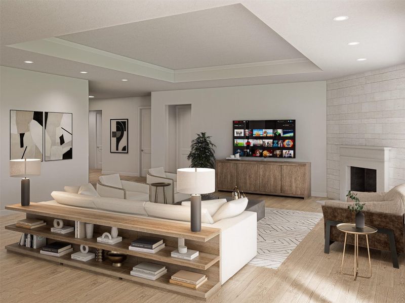 Furnished interior view inside a new home in , Magnolia (Image 4).