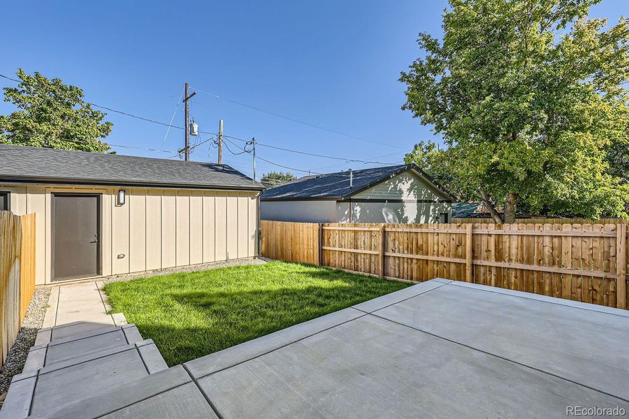 Backyard with Patio