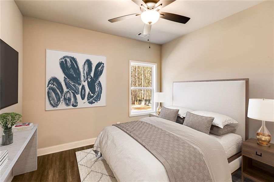 Furnished interior view inside a new home in , Buchanan (Image 17).