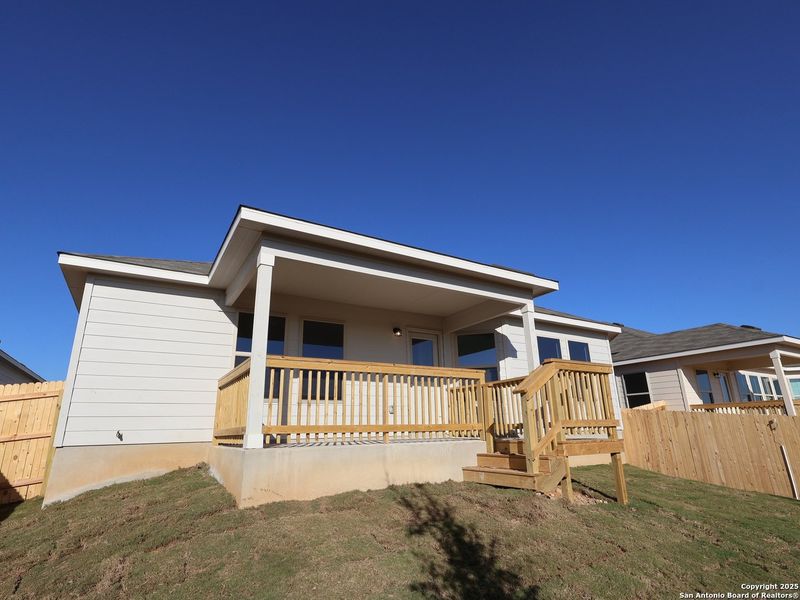 Exterior details and patio area of a home in Paloma Park, Converse (Image 23). Exterior details and patio area of a home in Paloma Park, Converse (Image 23).