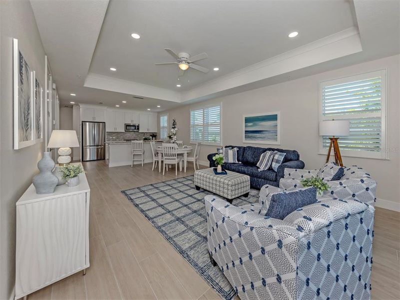 Furnished interior view inside a new home in , Venice (Image 12).