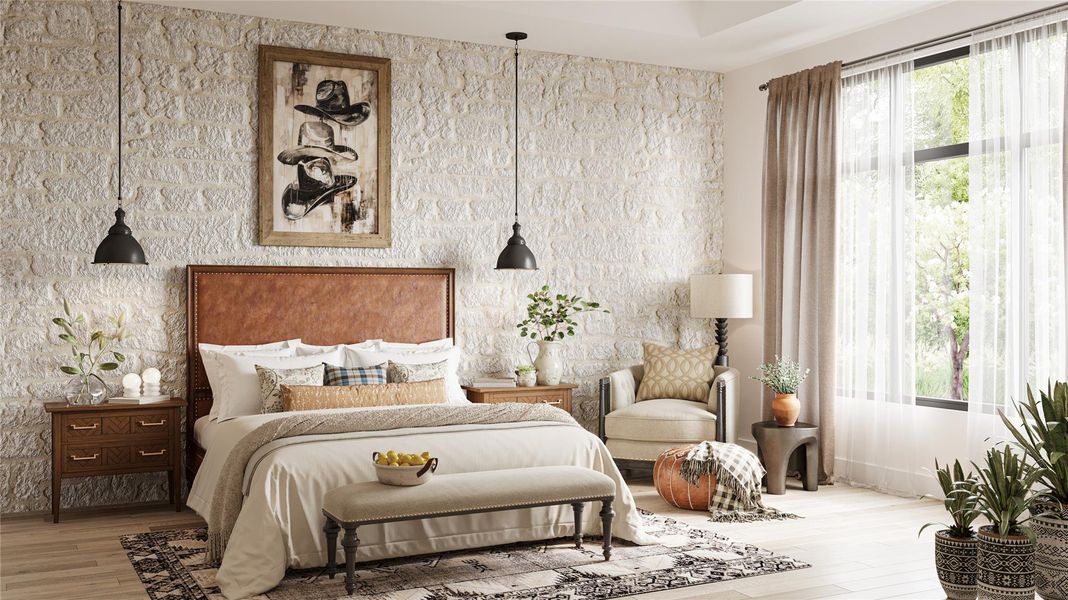 Furnished interior view inside a new home in , Driftwood (Image 4).