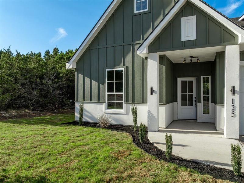 Exterior details and patio area of a home in , Whitney (Image 3). Exterior details and patio area of a home in , Whitney (Image 3).