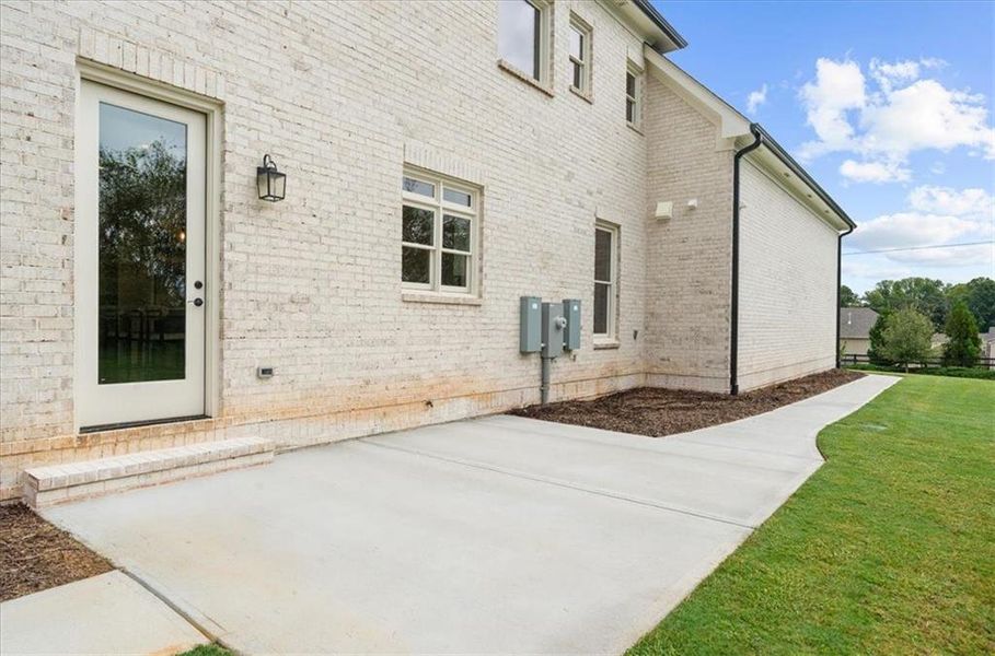 Exterior details and patio area of a home in , Canton (Image 31).
