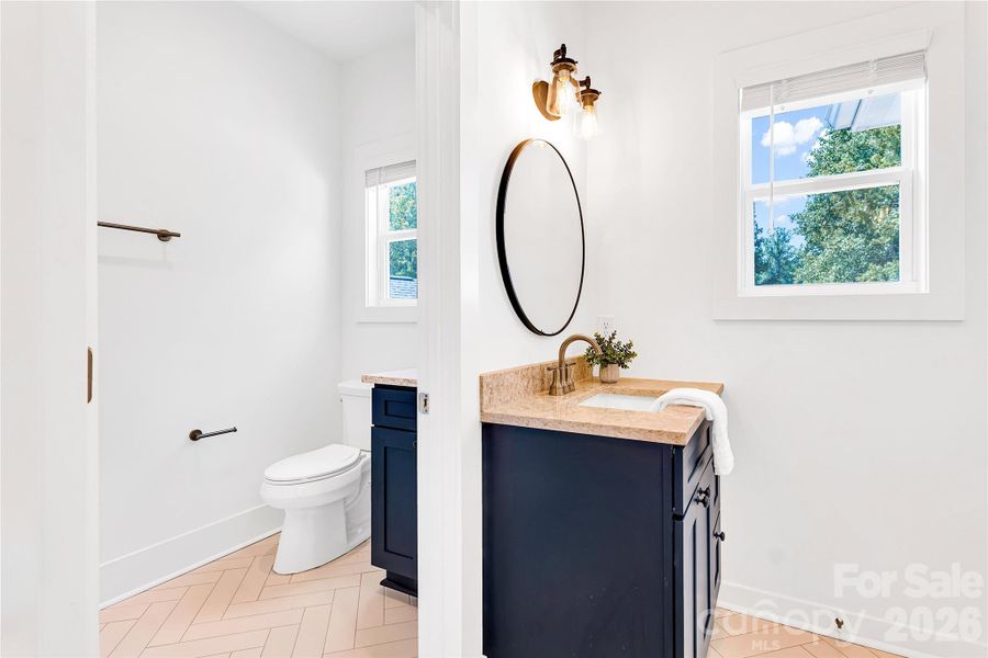 Separate room with vanity