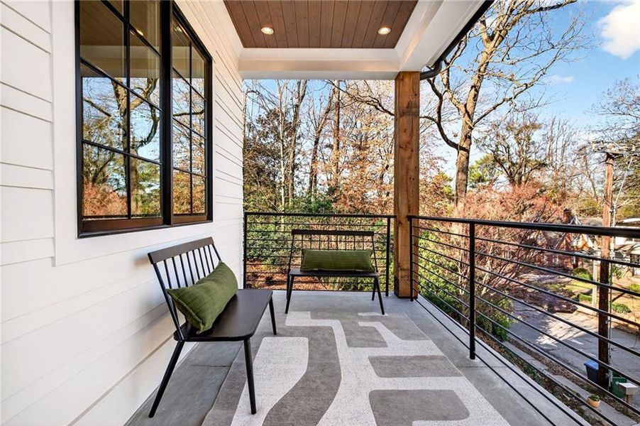 Exterior details and patio area of a home in , Atlanta (Image 3).