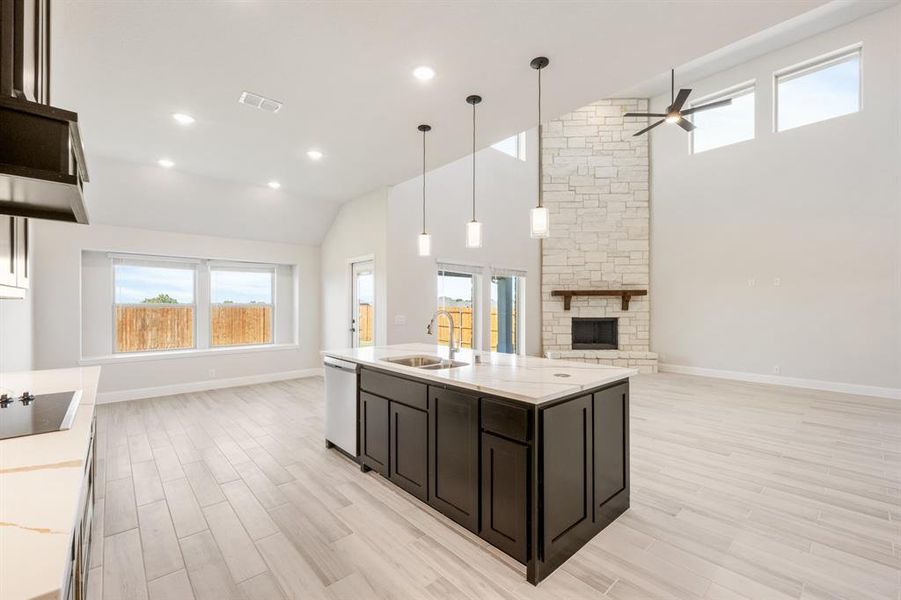 Furnished interior view inside a new home in Villages of Walnut Grove, Midlothian (Image 9). Furnished interior view inside a new home in Villages of Walnut Grove, Midlothian (Image 9).