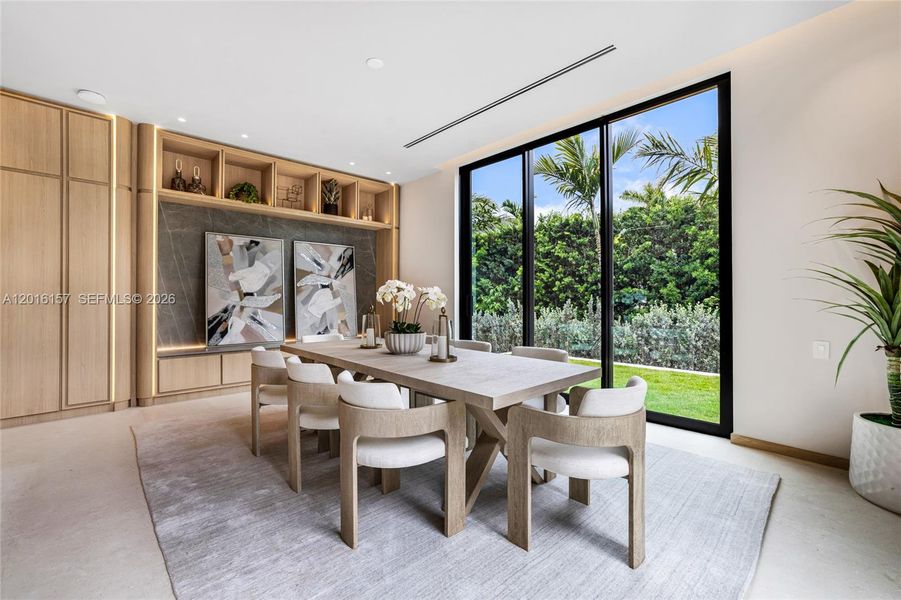 Furnished interior view inside a new home in , Miami Beach (Image 15).