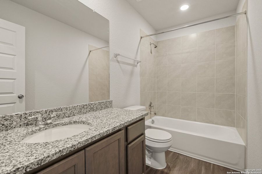 Furnished interior view inside a new home in Hunters Ranch, San Antonio (Image 7). Furnished interior view inside a new home in Hunters Ranch, San Antonio (Image 7).