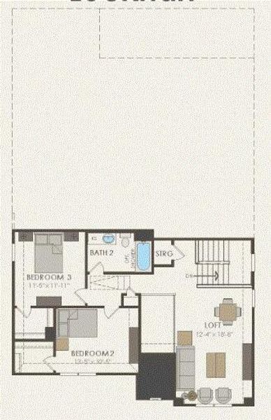 Pulte Homes, Lockhart floor plan