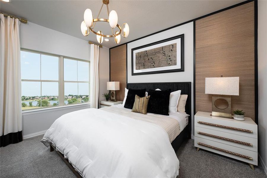 Furnished interior view inside a new home in Valencia On The Lake, Little Elm (Image 6).