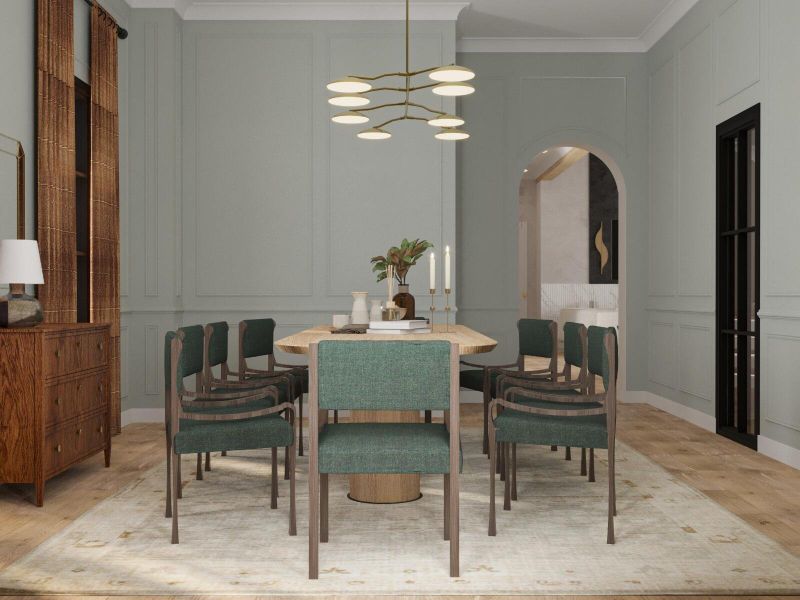 Furnished interior view inside a new home in , Mount Pleasant (Image 22).