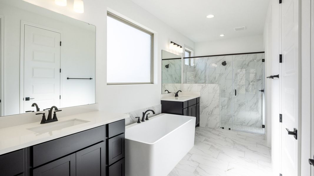 Furnished interior view inside a new home in Santa Rita Ranch - Eldorado, Liberty Hill (Image 4).