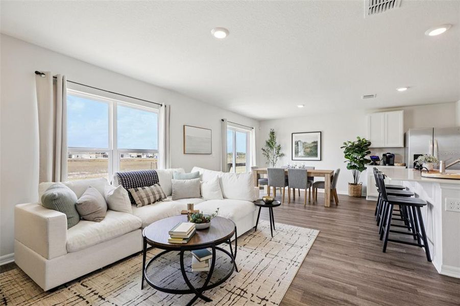 Furnished interior view inside a new home in Leoma's Landing, Lake Wales (Image 32).