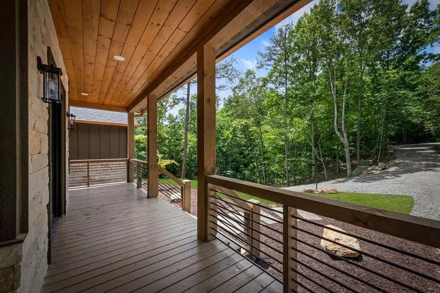 Exterior details and patio area of a home in , Mineral Bluff (Image 4).