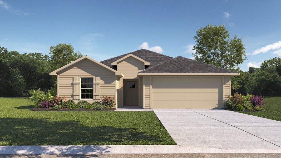 Representative exterior photo of a completed home built from the Elgin by D.R. Horton in Corsicana Commons, Corsicana, TX (Image 20). Representative exterior photo of a completed home built from the Elgin by D.R. Horton in Corsicana Commons, Corsicana, TX (Image 20).