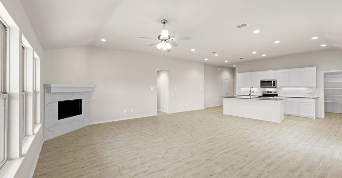 Representative exterior photo of a completed home built from the Lincoln by Impression Homes in Keeneland, Aubrey, TX (Image 12). Representative exterior photo of a completed home built from the Lincoln by Impression Homes in Keeneland, Aubrey, TX (Image 12).