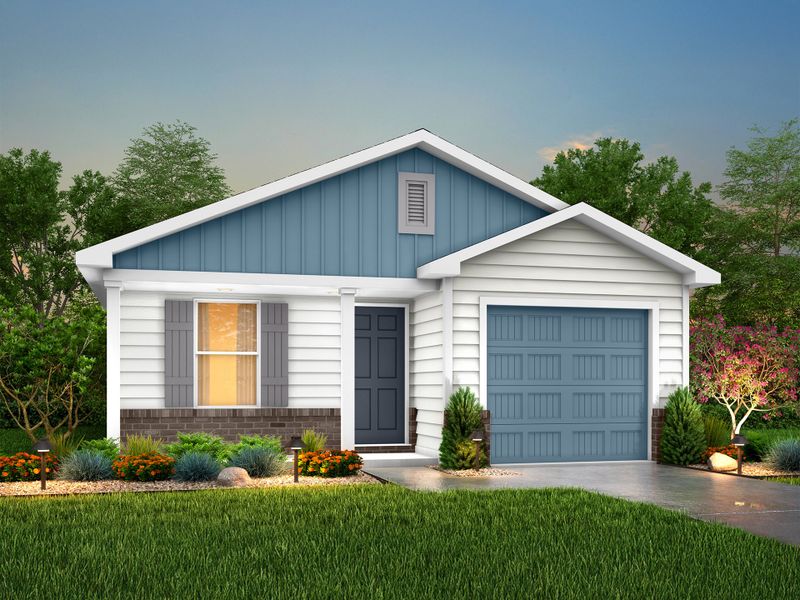 Representative exterior photo of a completed home built from the Yosemite by National HomeCorp in Summit Place, Eden, NC (Image 9).