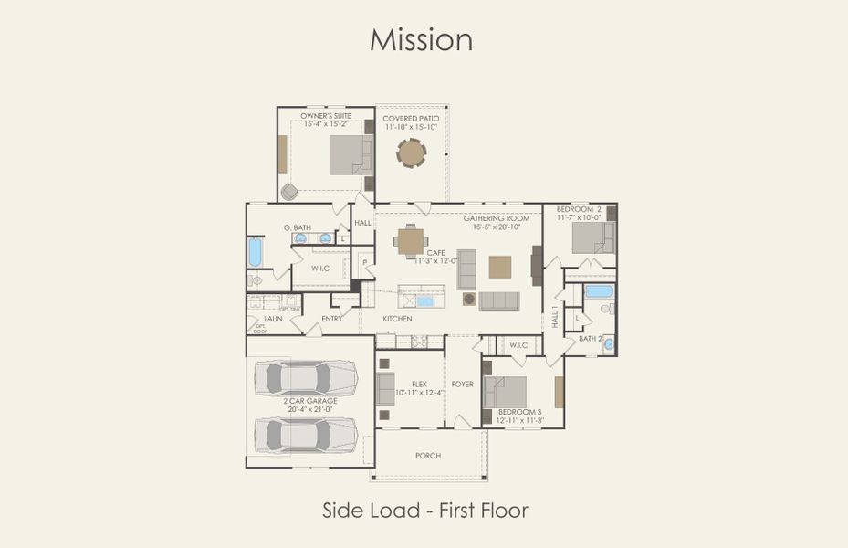 2D floor plan layout for the Mission by Centex in Wildwood Reserve, San Antonio, TX (Image 3). 2D floor plan layout for the Mission by Centex in Wildwood Reserve, San Antonio, TX (Image 3).