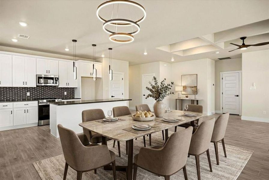 Furnished interior view inside a new home in , Granbury (Image 8).