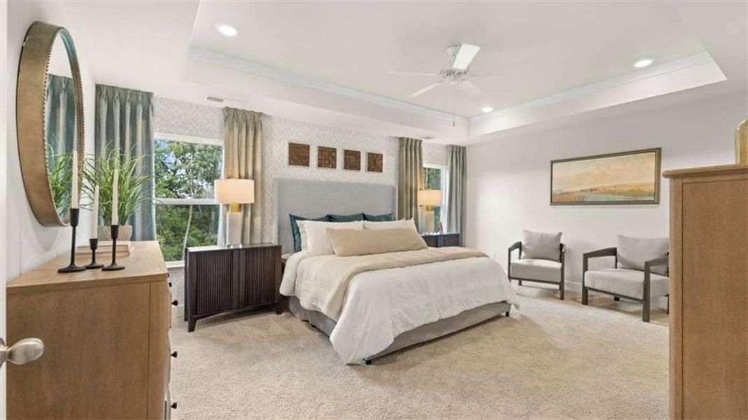 Furnished interior view inside a new home in Heritage Pointe, Senoia (Image 12).