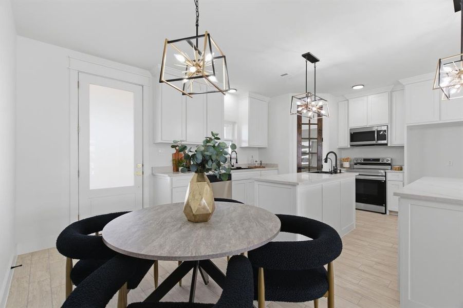 Furnished interior view inside a new home in , Joshua (Image 12).