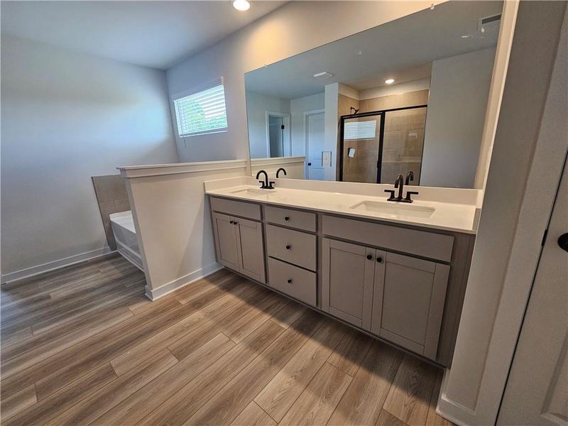 Furnished interior view inside a new home in Ellorie Estates, Dawsonville (Image 9).