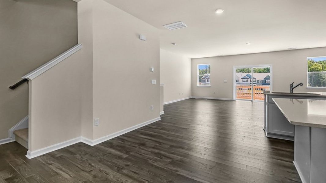 Spacious, unfurnished interior of a new home in The Townes at Madden West, Fuquay Varina (Image 10).