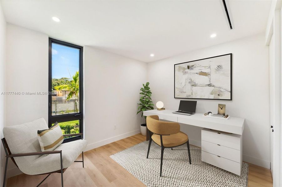 Furnished interior view inside a new home in , Miami (Image 24).