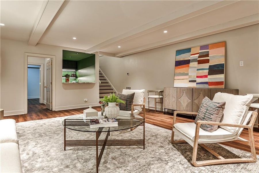 Furnished interior view inside a new home in , Atlanta (Image 36).